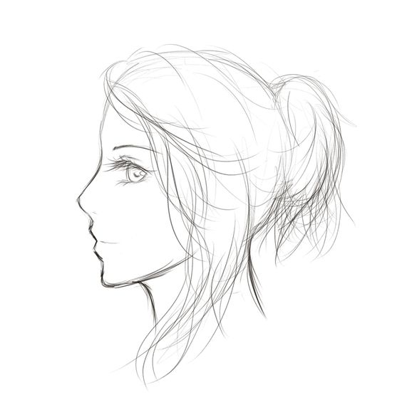 Girl Profile Drawing
