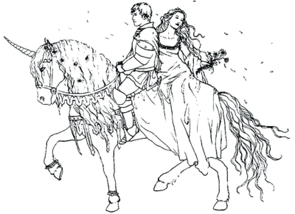 girl on horse sketch