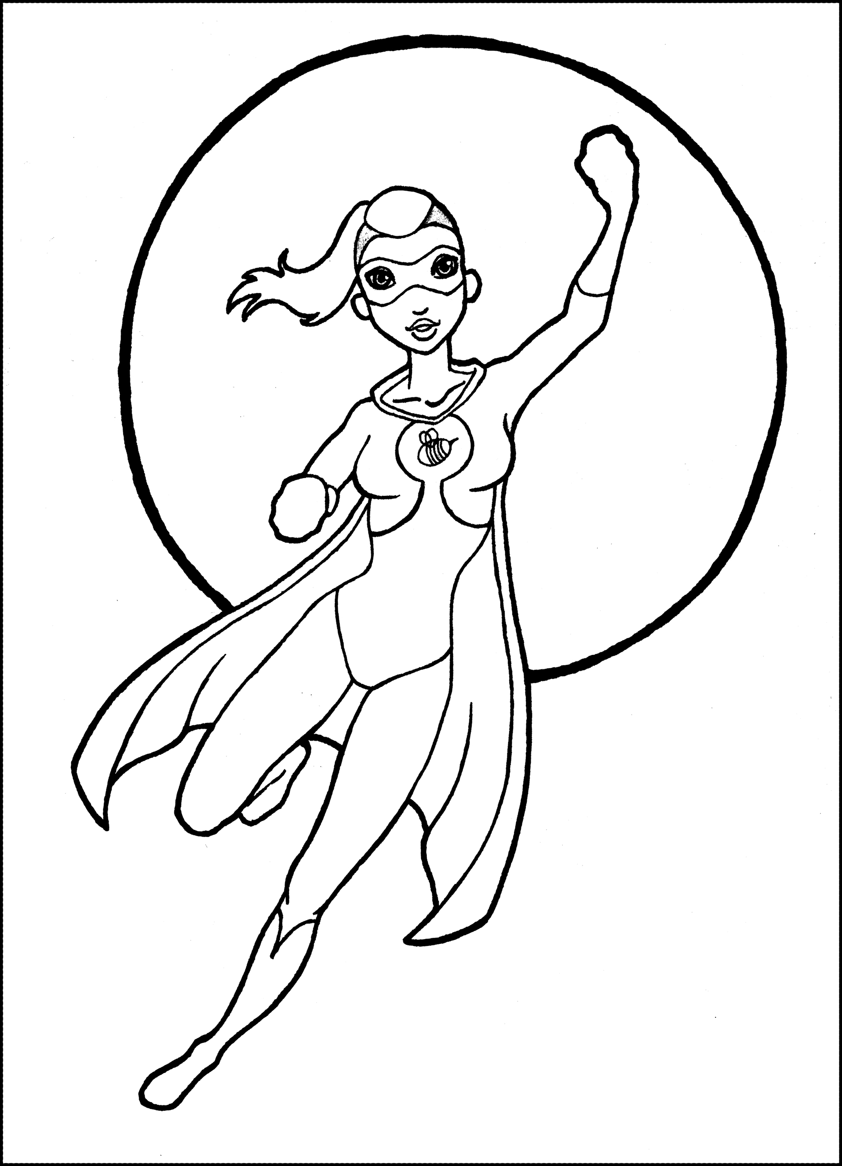 Girl Superhero Drawing at GetDrawings Free download