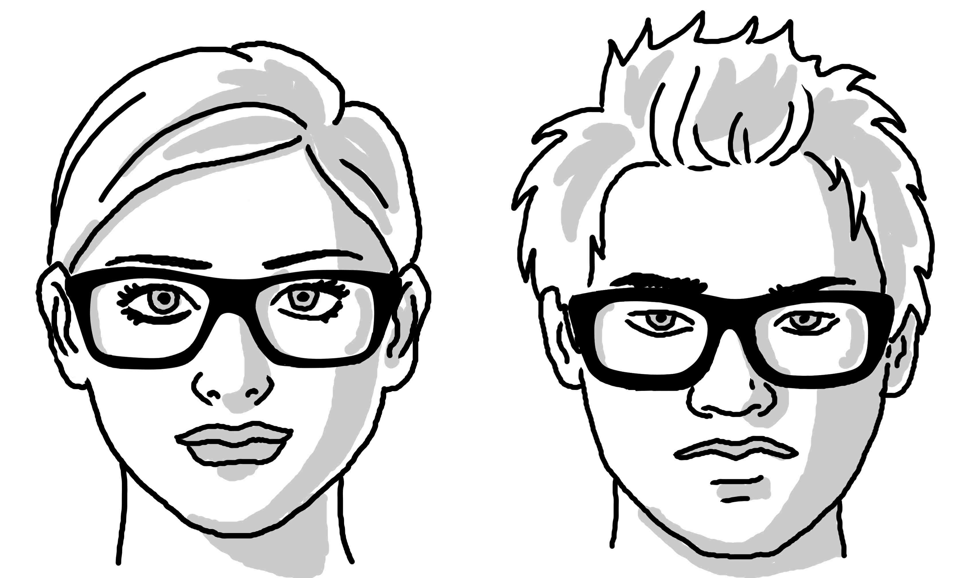 Glasses On Face Drawing At Getdrawings Free Download