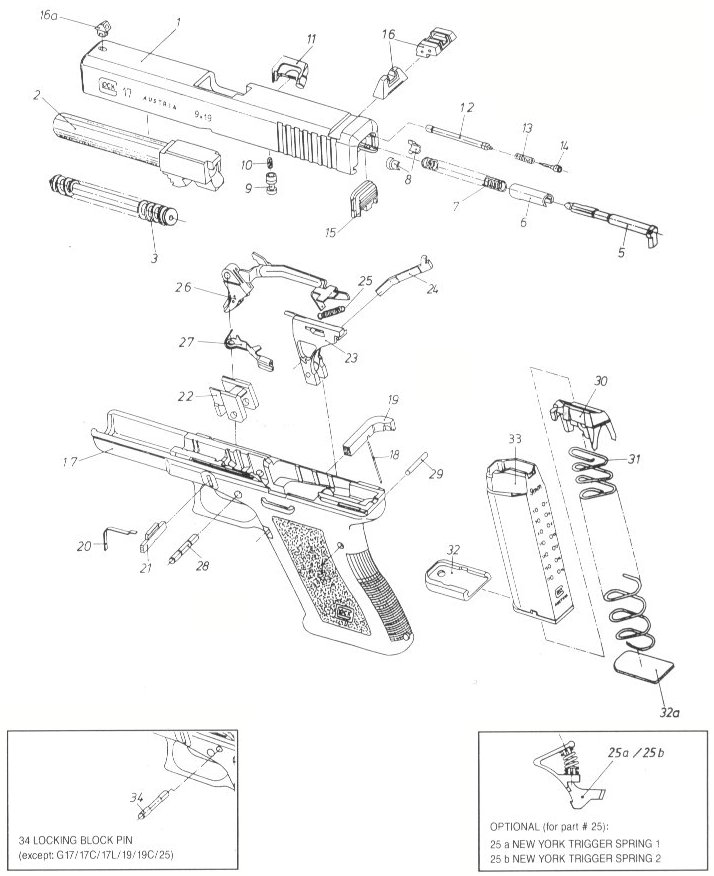 Glock Drawing at GetDrawings | Free download