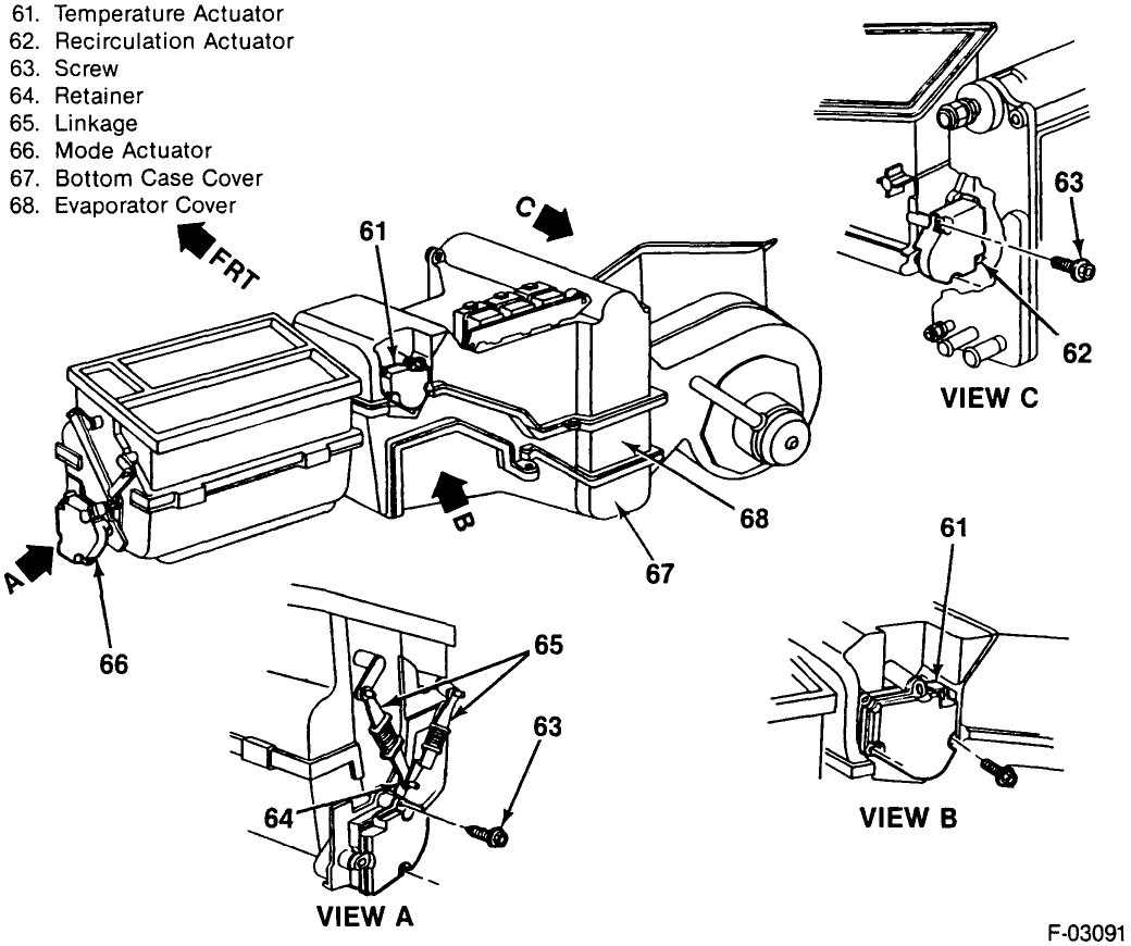 1997 chevy 1500 heater fan only works on high