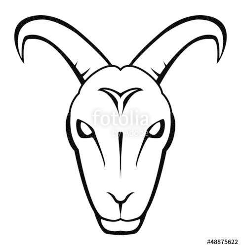 Goat Face Drawing at GetDrawings | Free download