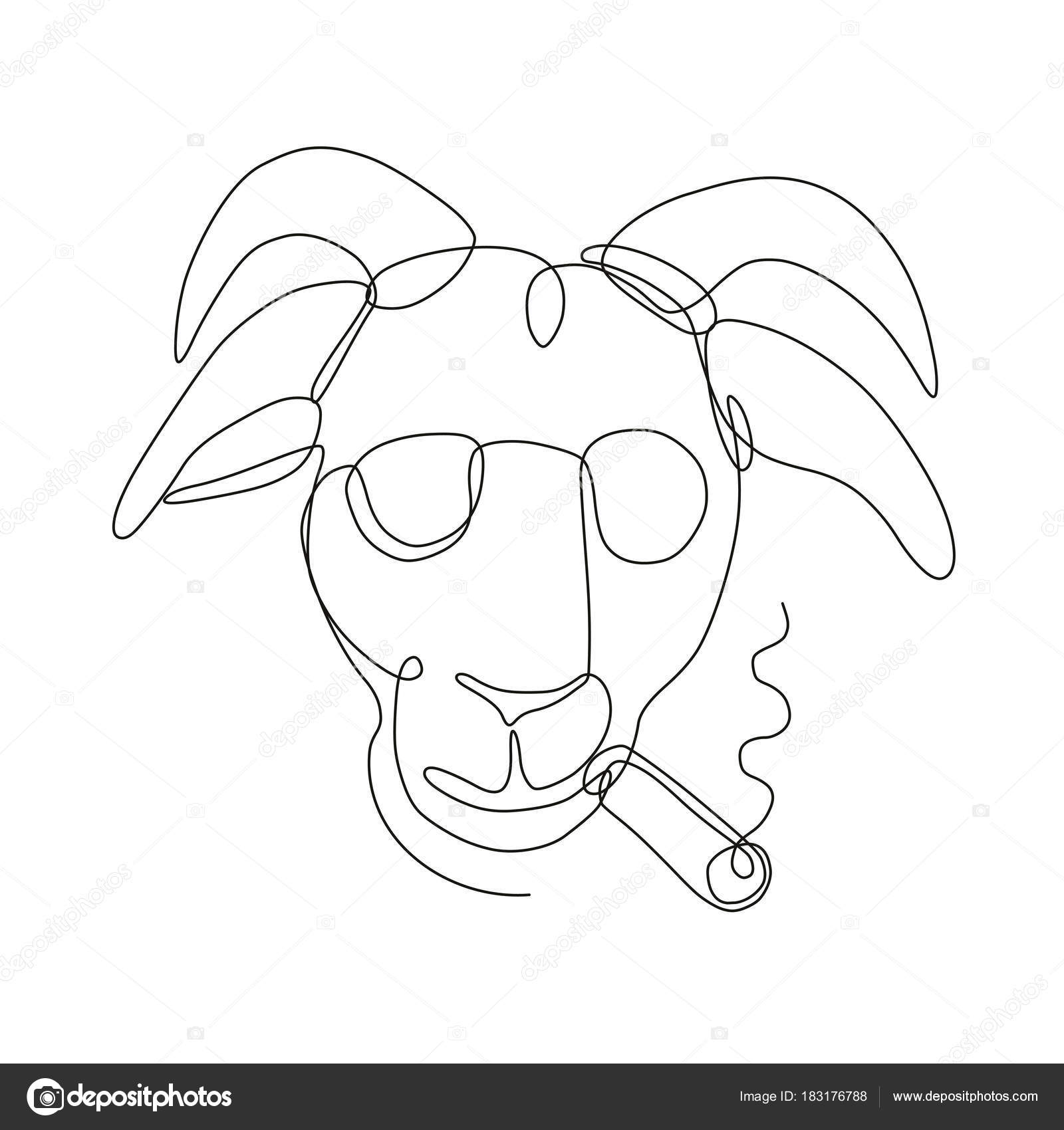 Goat Line Drawing at GetDrawings | Free download