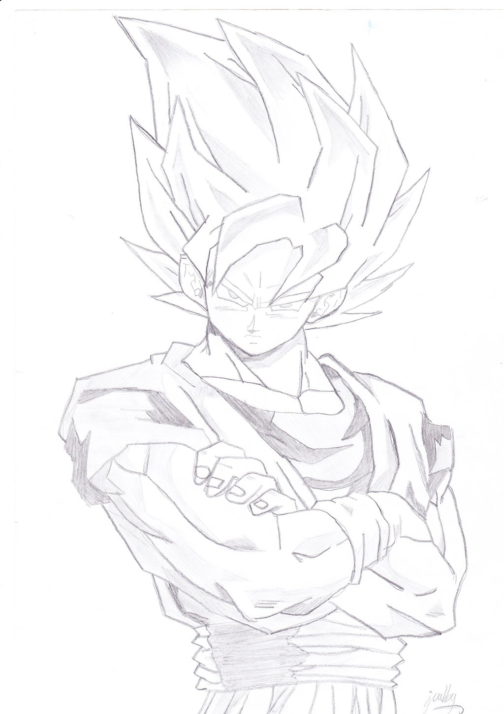 Goku Drawing Easy at GetDrawings Free download