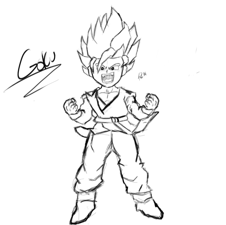 Goku Sketch Drawing At Getdrawings 