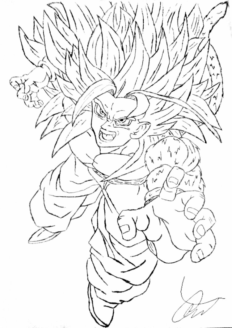 Goku Ssgss Drawing At Getdrawings 