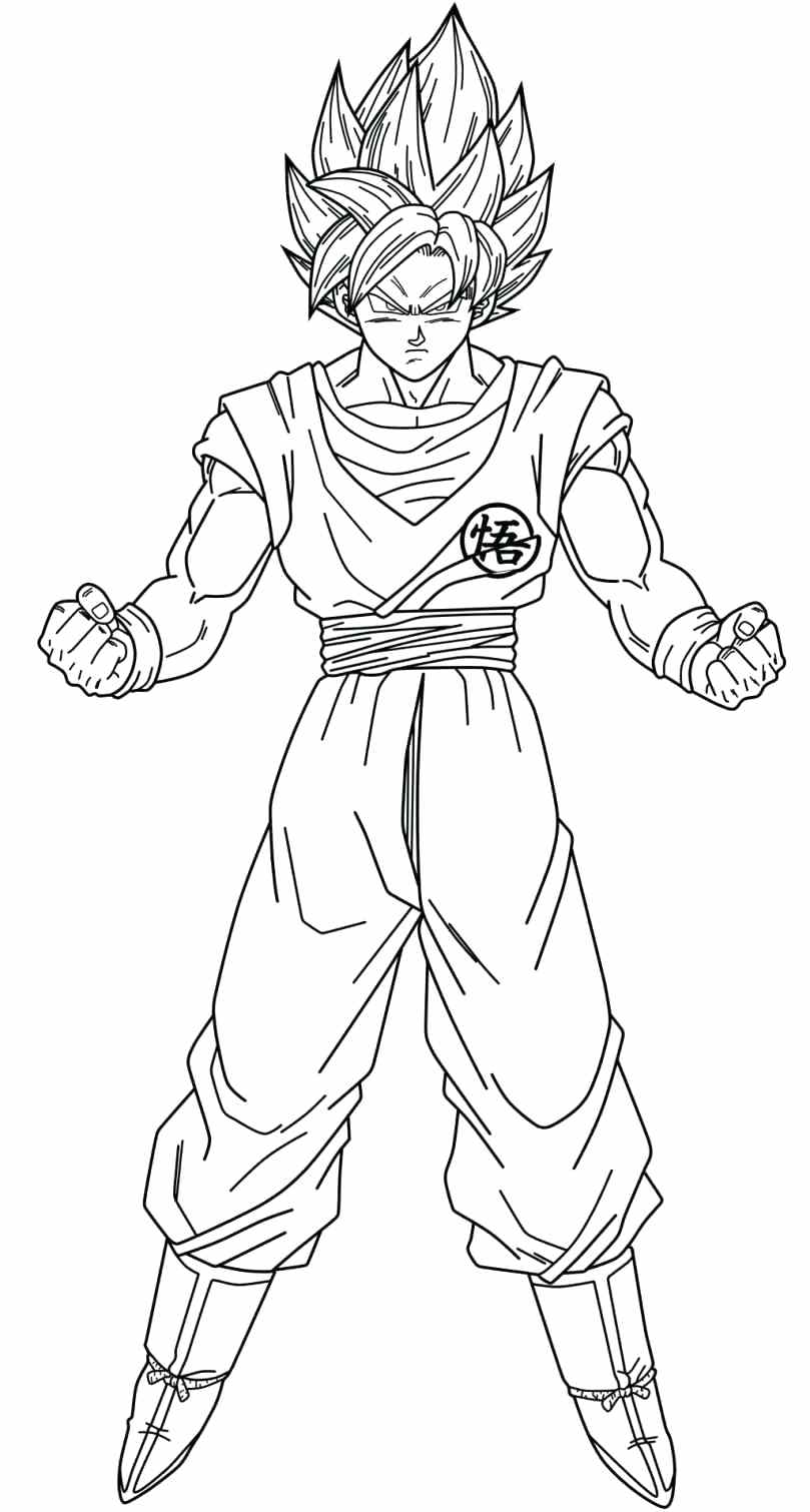 Goku Super Saiyan Drawing at GetDrawings | Free download