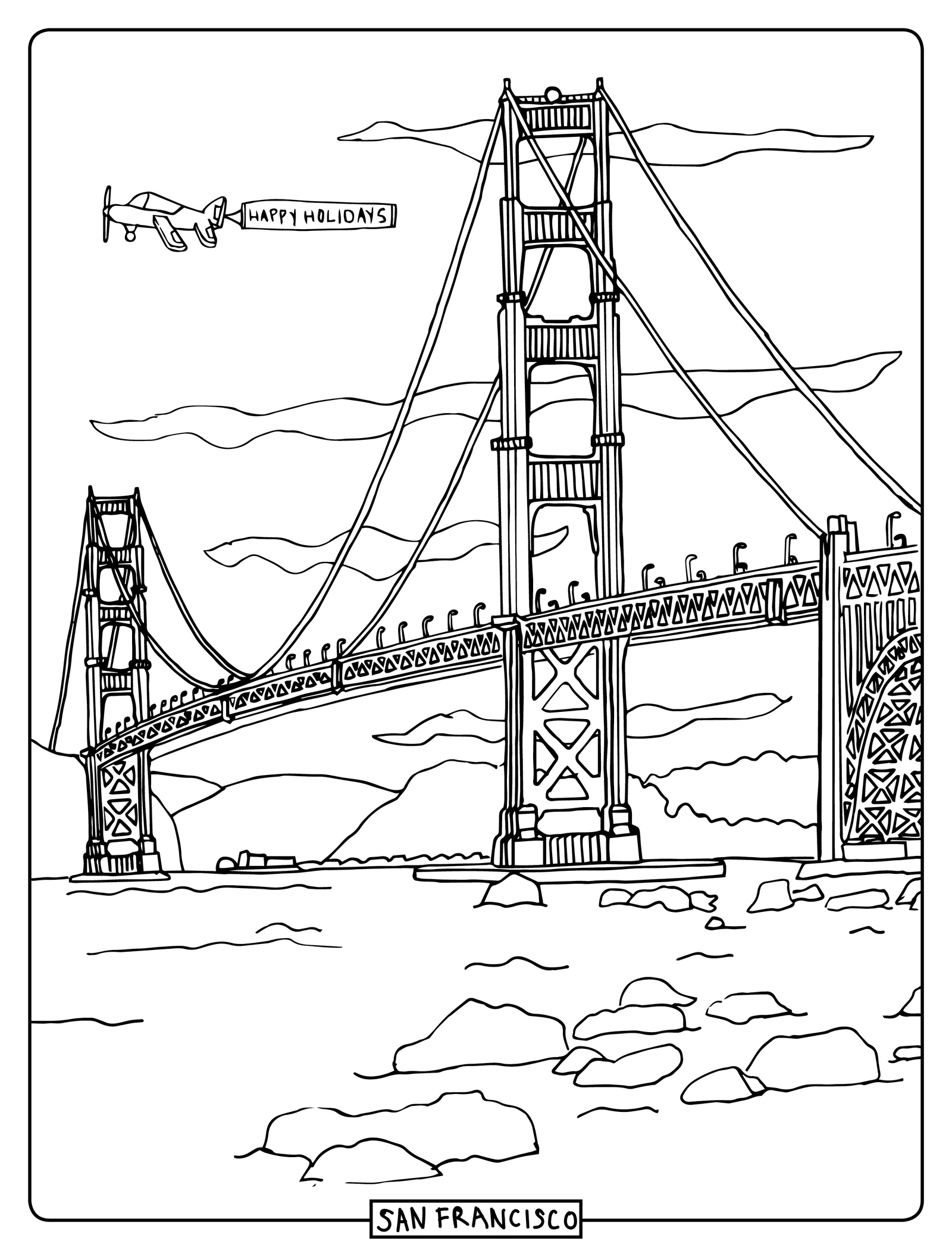Golden Gate Bridge Drawing Step By Step at GetDrawings | Free download