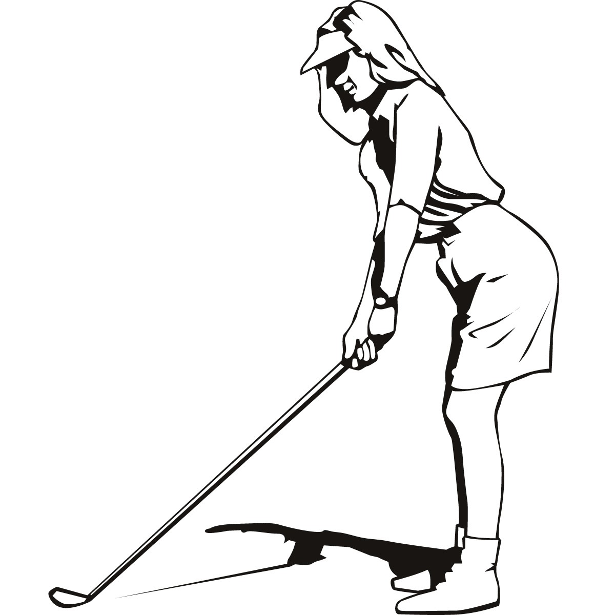 Golfer Drawing at GetDrawings Free download