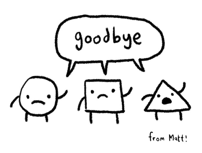 Simple Goodbye Drawing Sketch with Realistic