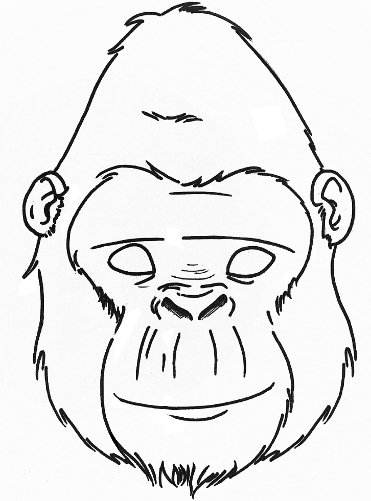 gorilla-face-drawing-at-getdrawings-free-download