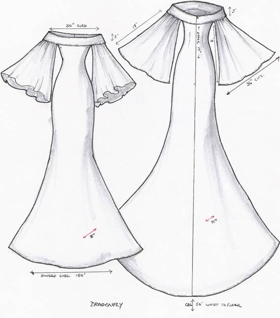 Gown Drawing at GetDrawings | Free download