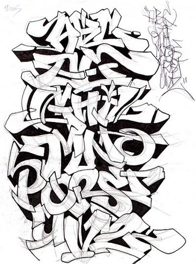 Graffiti Letters Az Drawing At Getdrawings Com Free For Personal