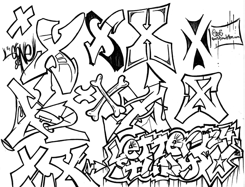 Graffiti Letters Az Drawing At Getdrawings Com Free For Personal