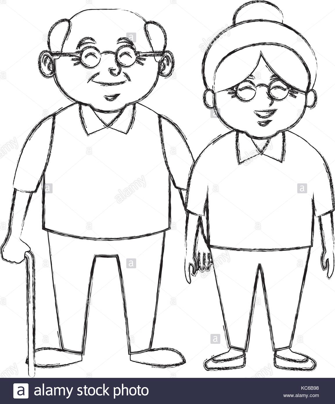 Grandparents Drawing at GetDrawings Free download