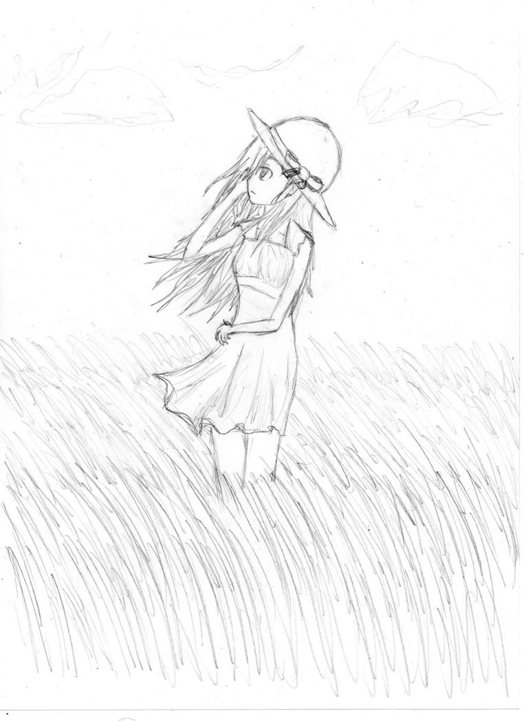 Grass Field Drawing at GetDrawings | Free download