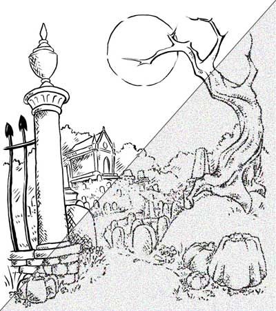 Graveyard Drawing at GetDrawings | Free download