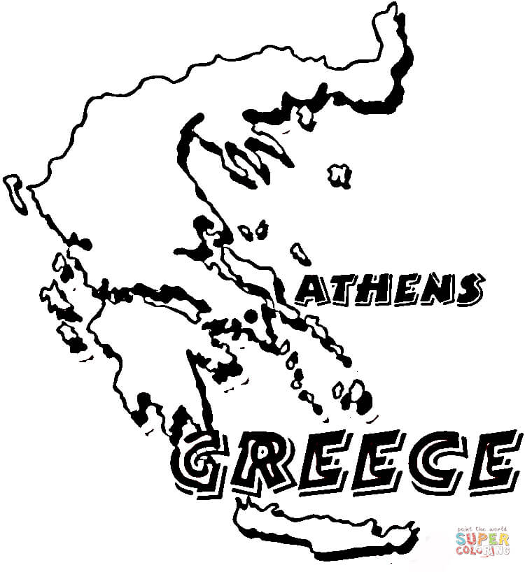 248 Cute Map Of Greece Coloring Page with disney character