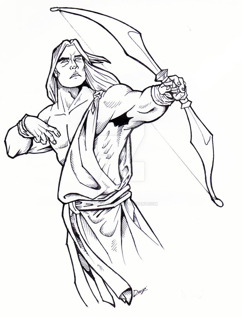 Greek God Drawing at GetDrawings | Free download