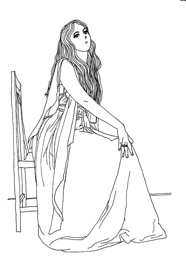 Greek Goddess Drawing at GetDrawings | Free download