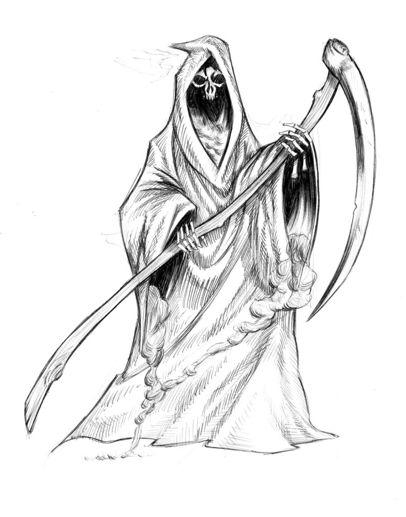 Grim Reaper Drawing at GetDrawings Free download