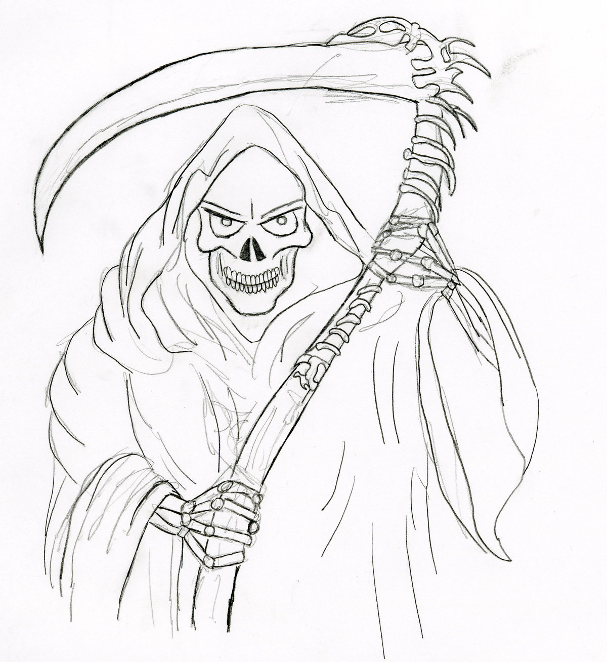 ghost grim reaper drawing