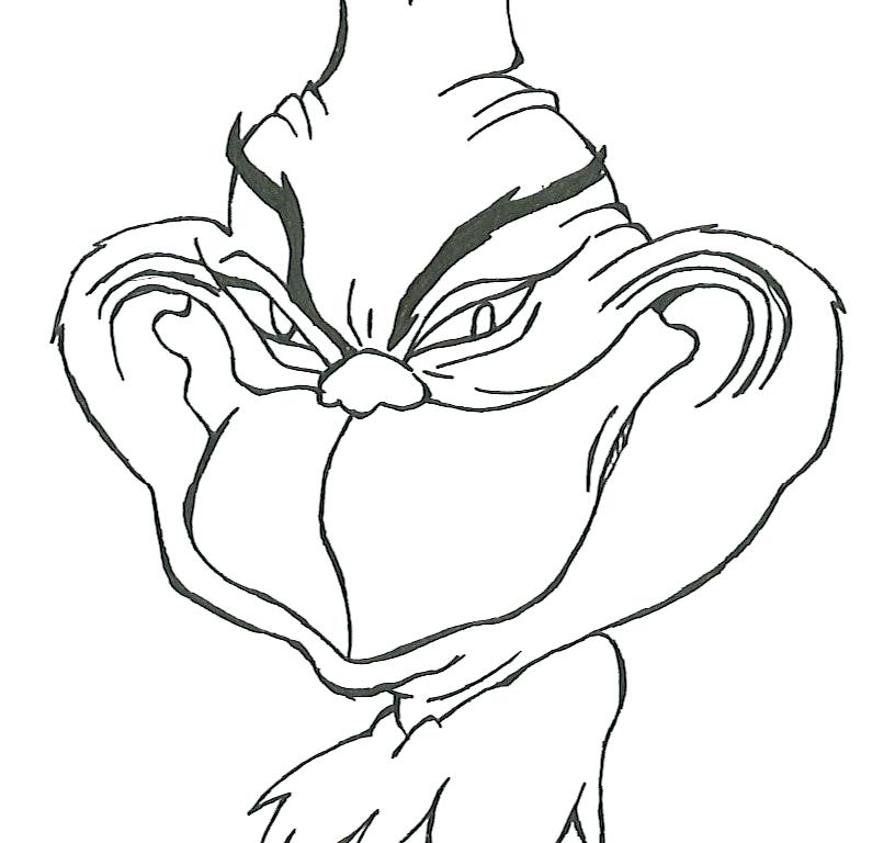 Grinch Drawing