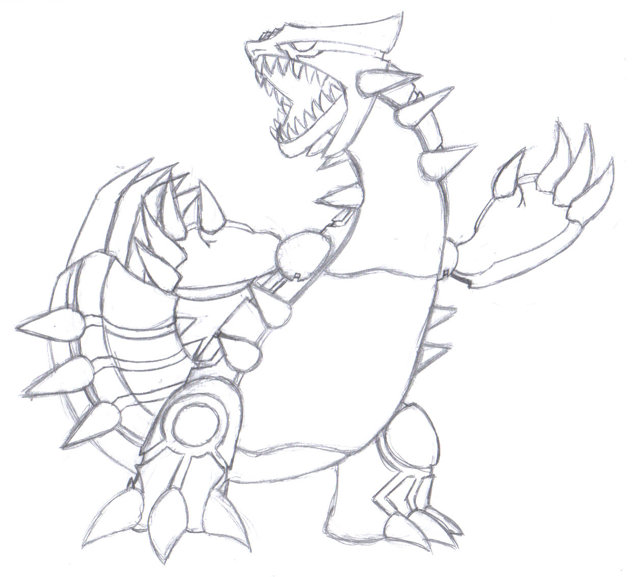 Groudon Drawing at GetDrawings | Free download
