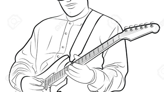 Guitar Pencil Drawing at GetDrawings | Free download
