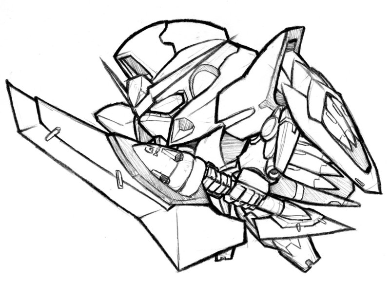 Gundam Drawing at GetDrawings | Free download