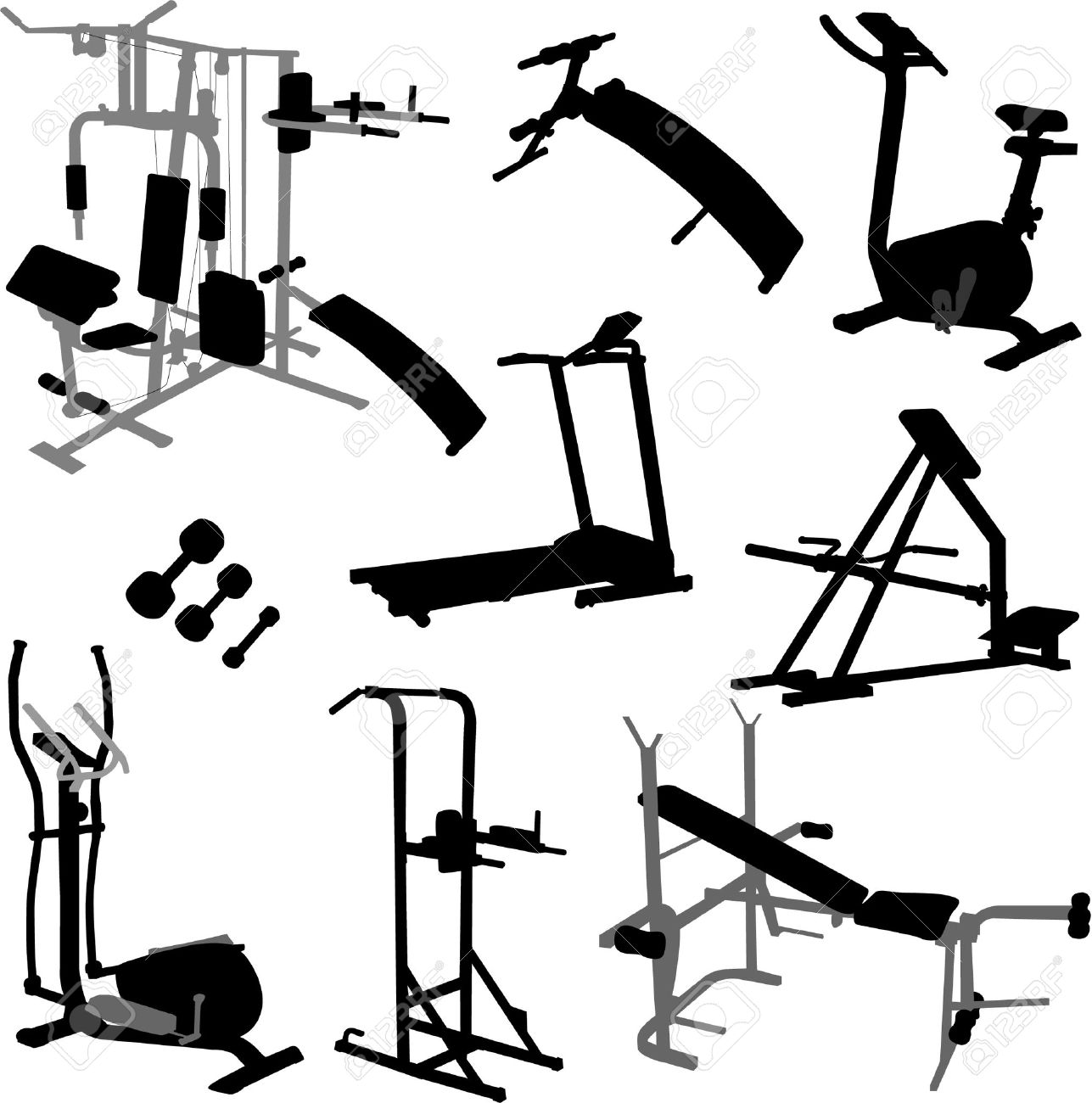 Gym Equipment Drawing at GetDrawings Free download