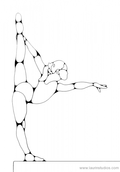 Gymnastics Drawing at GetDrawings | Free download