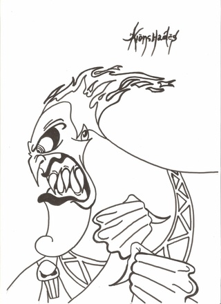 Hades Getdrawings Drawing Sketch Coloring Page.