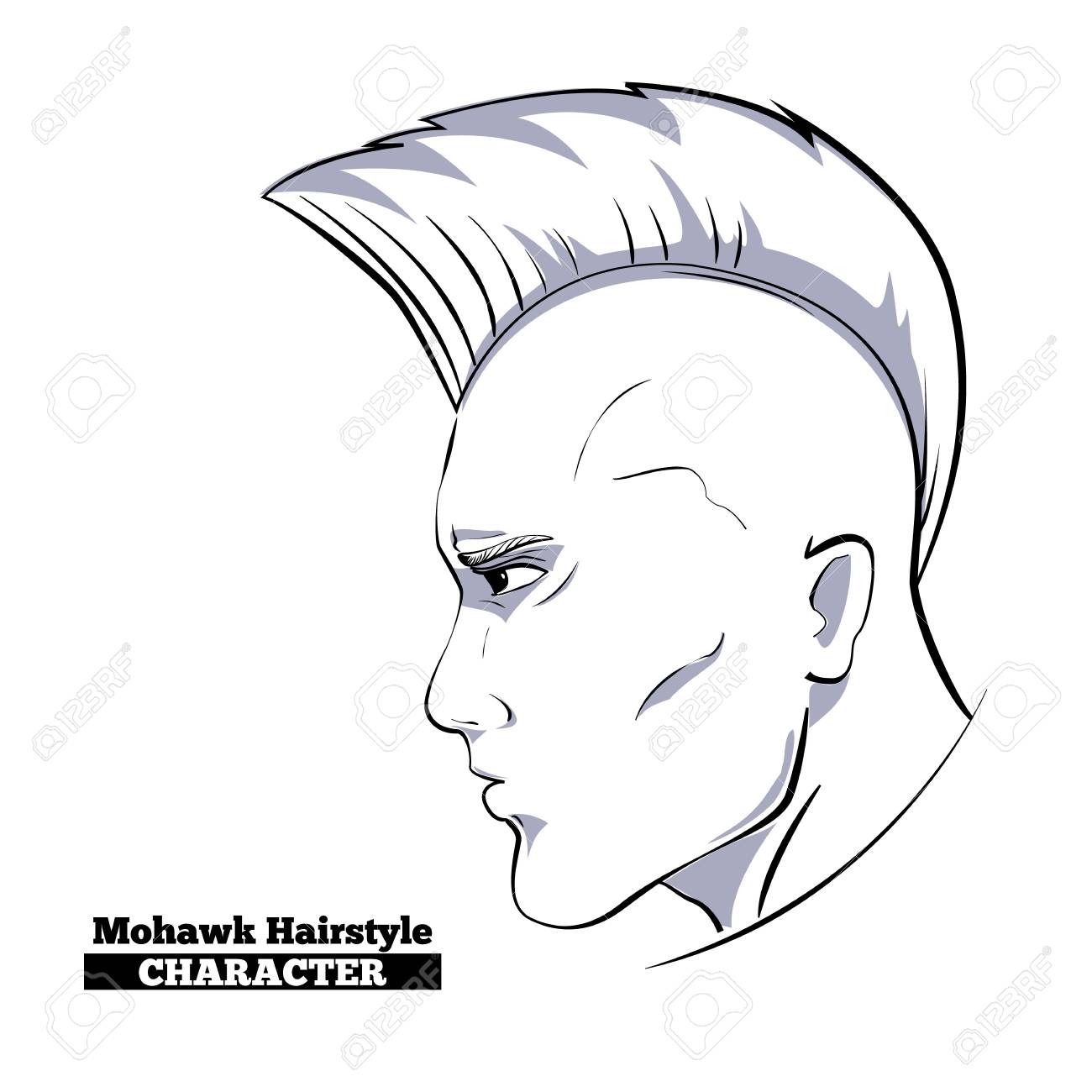 The Best Free Mohawk Drawing Images Download From 21 Free