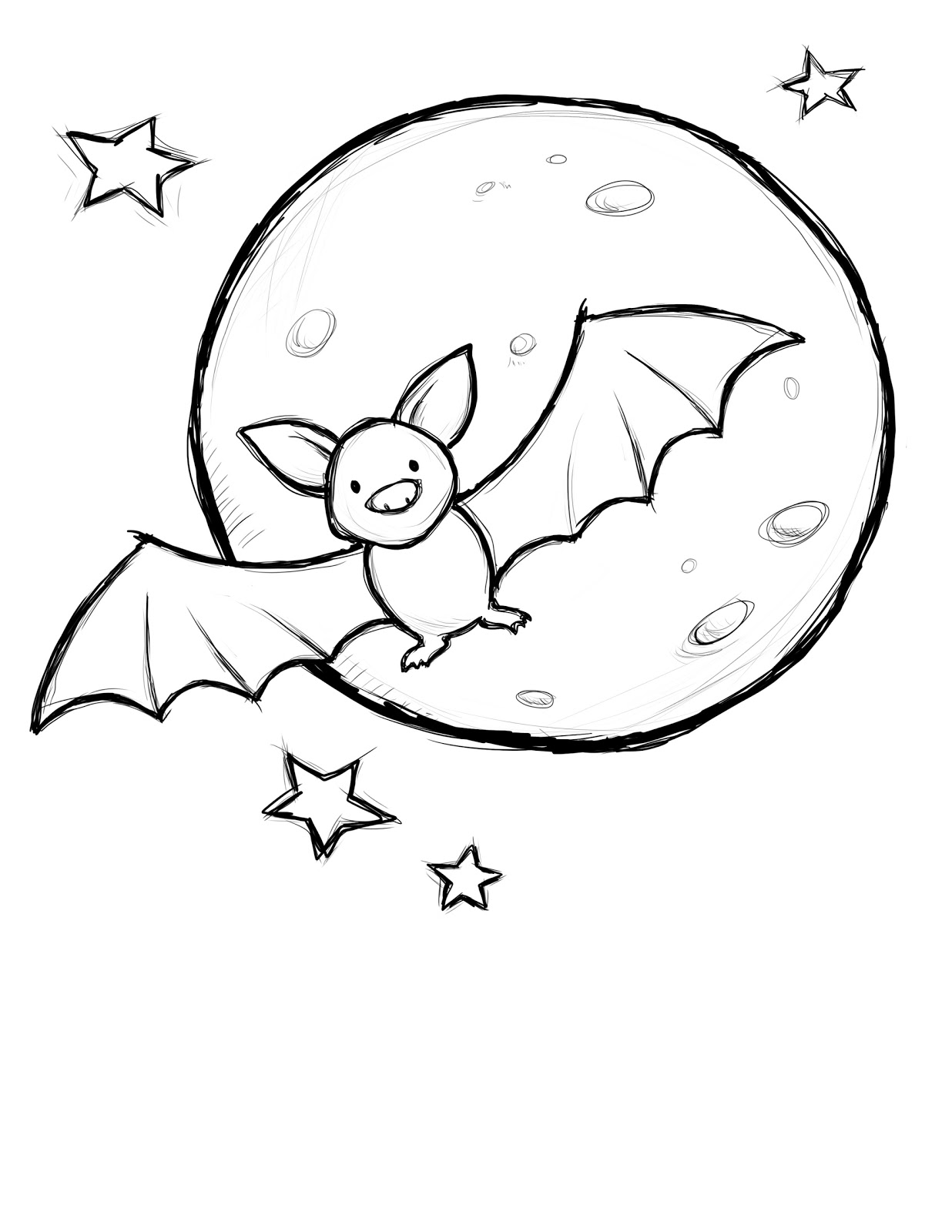 Halloween Bats Drawing at GetDrawings | Free download