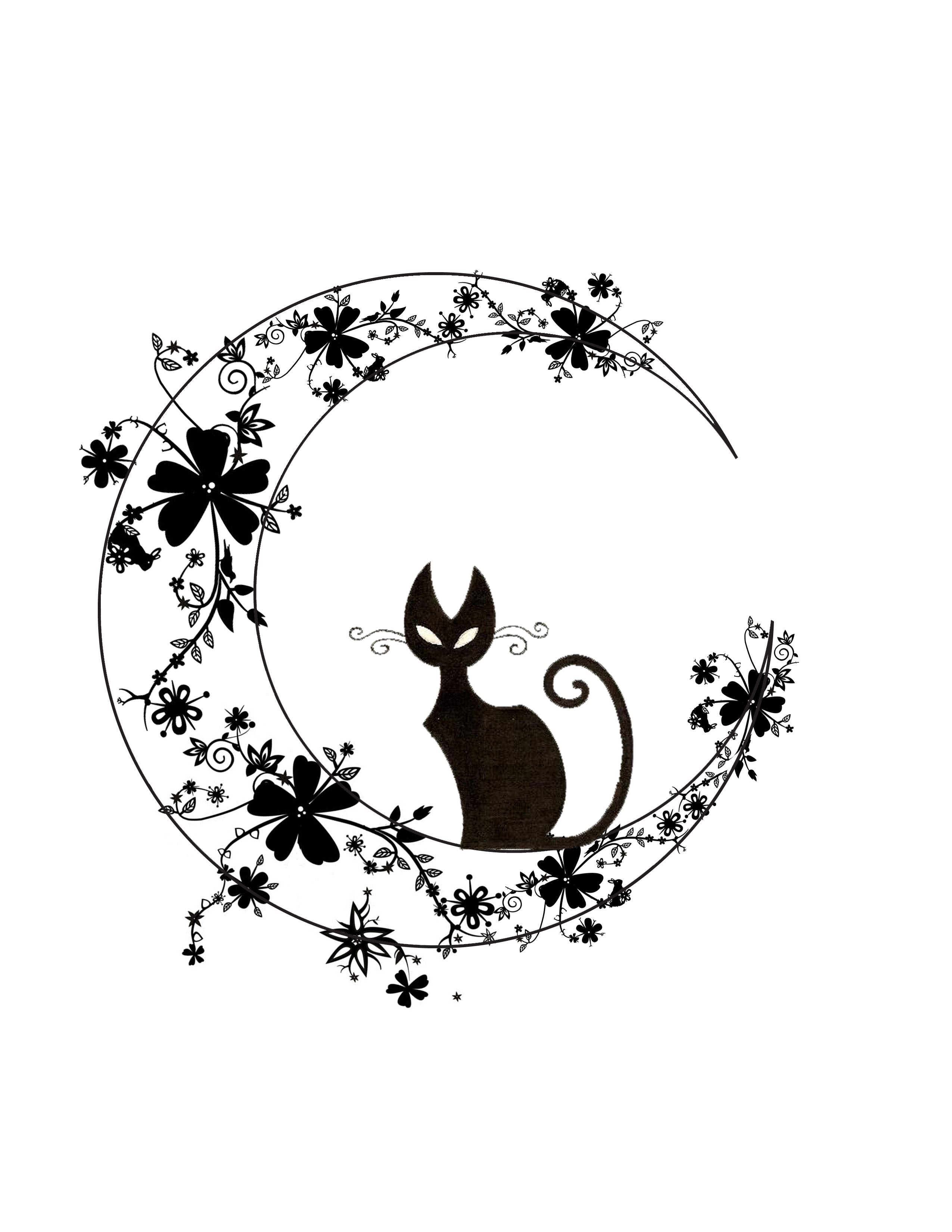 Halloween Black Cat Drawing at GetDrawings | Free download