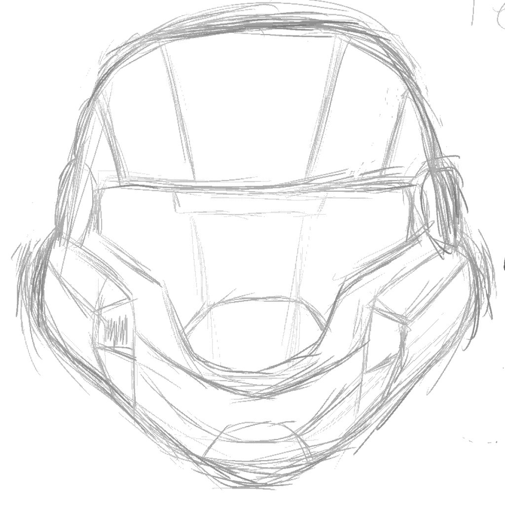 Halo Helmet Drawing at GetDrawings Free download