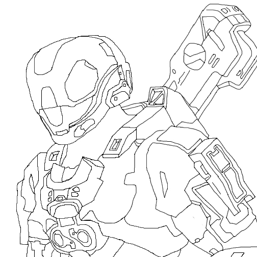 Halo Helmet Drawing At Getdrawings 