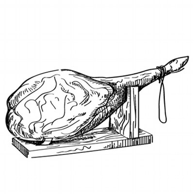 Sliced Ham Coloring Pages