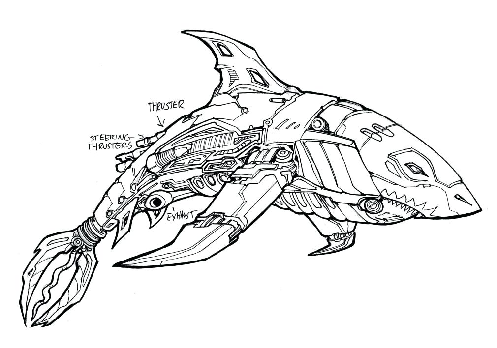 Hammerhead Shark Drawing at GetDrawings | Free download
