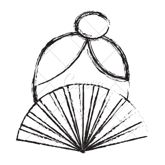 Hand Fan Drawing at GetDrawings | Free download