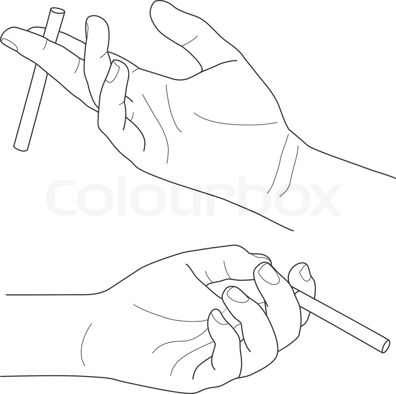 Hand Holding Cigarette Drawing At GetDrawings | Free Download