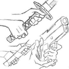 Hand Holding Gun Drawing at GetDrawings | Free download