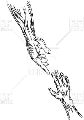 joining hands black and white coloring page