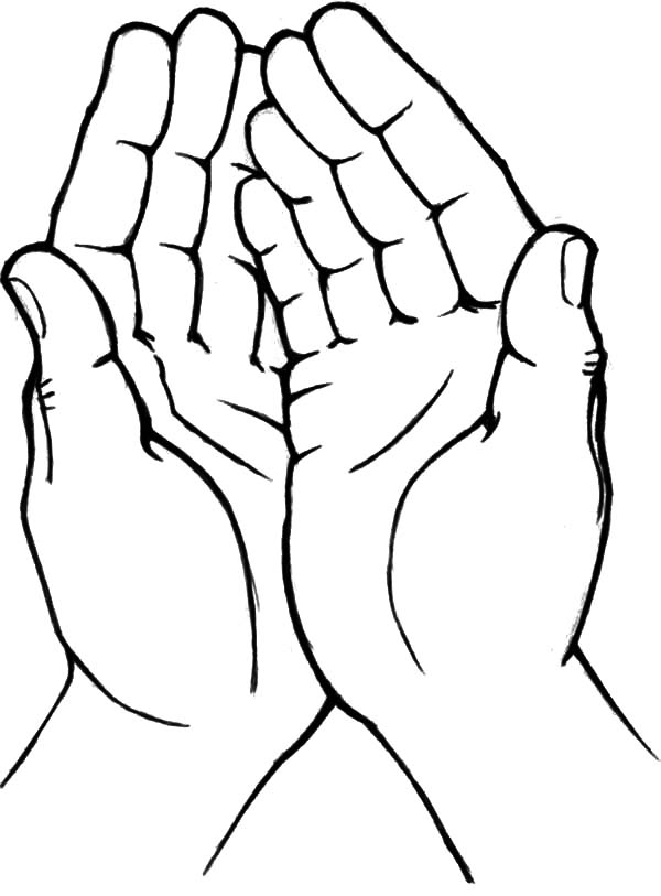 Hand Outline Drawing at GetDrawings Free download