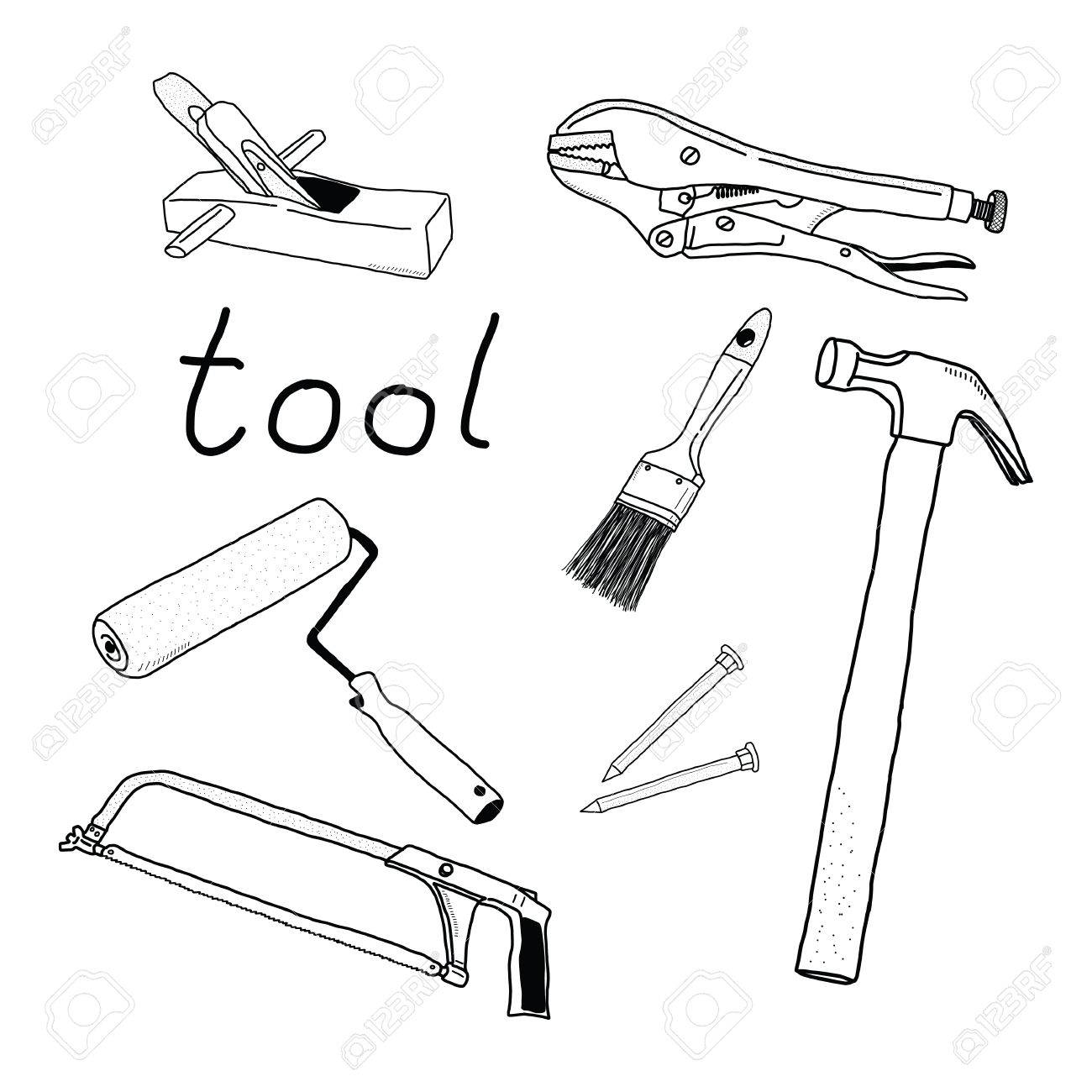 Hand Tools Drawing at GetDrawings Free download