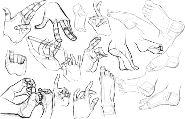 Hands And Feet Drawing At Getdrawings 