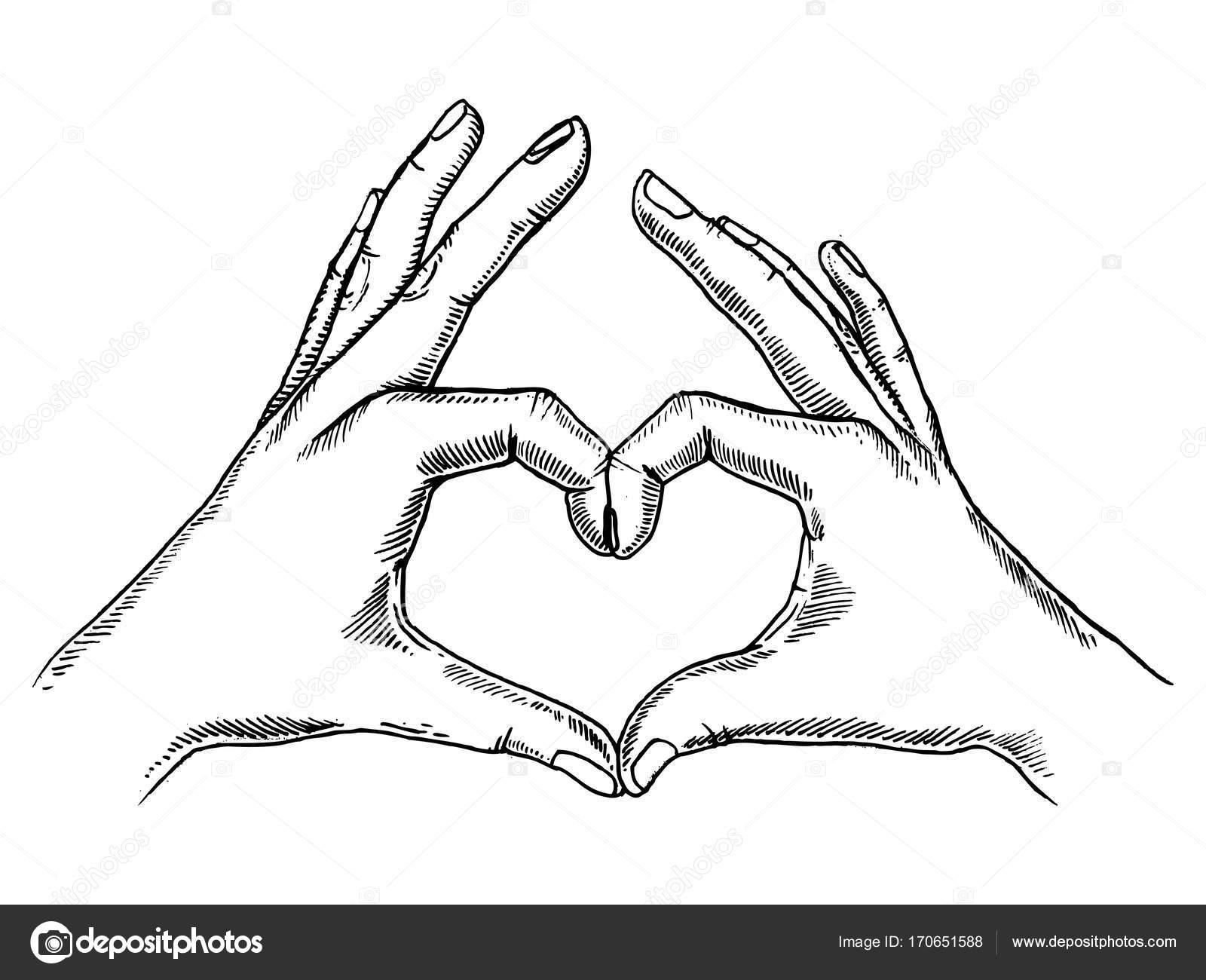 Hands Heart Drawing at GetDrawings Free download