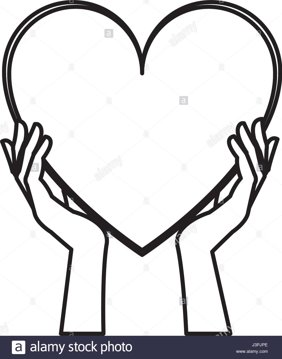Hands Holding A Heart Drawing at GetDrawings Free download